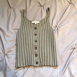 Loft, medium, green tank top